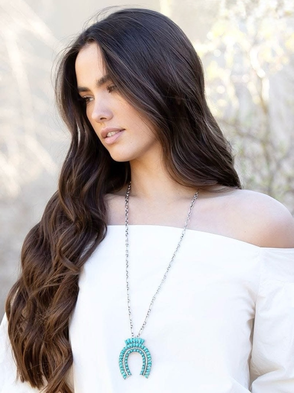 NEW Liz Turquoise Silver Necklace Plunder